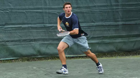 Freshman Andre Romanello picked up a win at No. 6 singles.