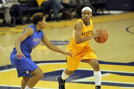 Kenisha Bell posted nine points, eight rebounds and two steals in the loss