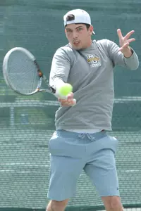 Senior Vukasin Teofanovic picked up a singles and doubles win on Friday night.