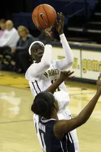 Senior Apiew Ojulu shot 58.3 percent (7-12) from the field and scored a team-high 15 points Friday night.