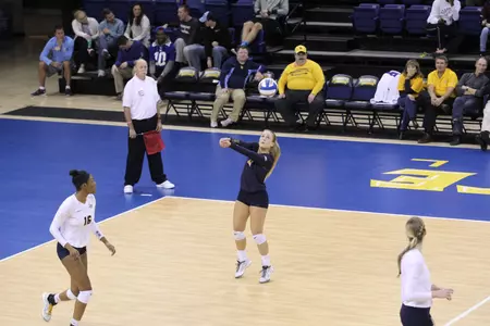 Lauren Houg is eighth all-time on MU's career digs list