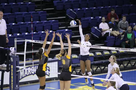 Taylor Louis continues to lead the BIG EAST with 5.05 kills per set