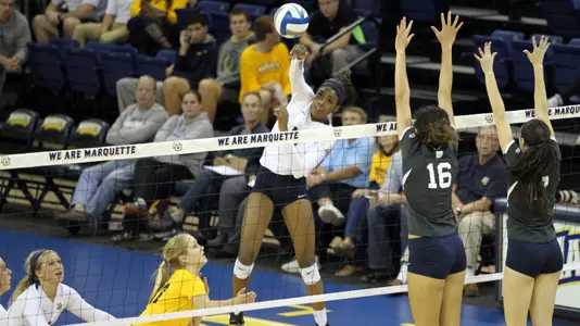 Taylor Louis is second in the NCAA with 5.11 kills per set