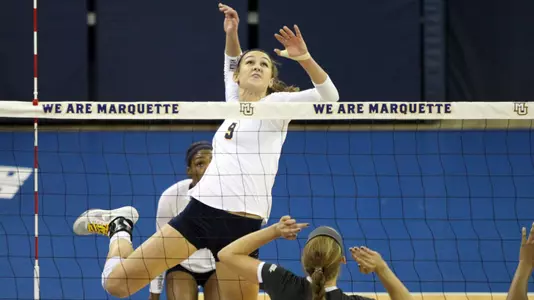 Jenna Rosenthal had 10 kills and hit .533
