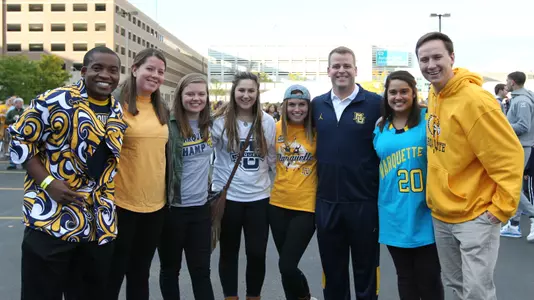 The Blue and Gold Fund Block Party kicked off the festivities late Friday afternoon.