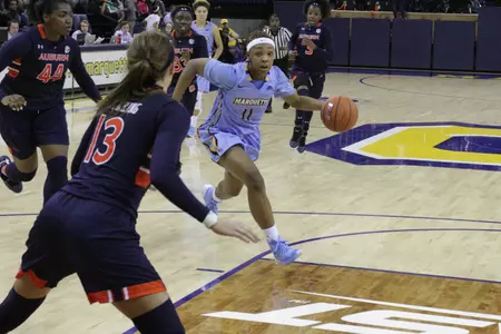 Allazia Blockton is averaging a team-high 16.2 points per game