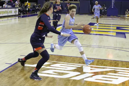 Natisha Hiedeman is averaging 12.8 points per game