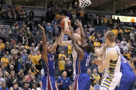 Luke Fischer had his fourth double-double of the year on Sunday.