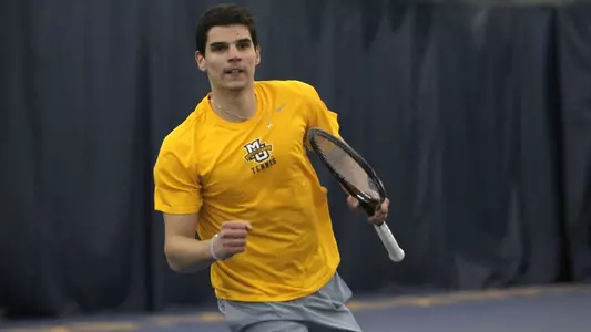 Kristiyan Trukov posting a singles and doubles win Friday night, including the clinching victory.