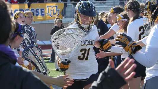 Sarah Priem made season-high 11 saves against Georgetown