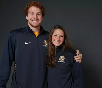 Seniors Will and Kat Koeck both won the hammer throw in their final BIG EAST Championship appearances