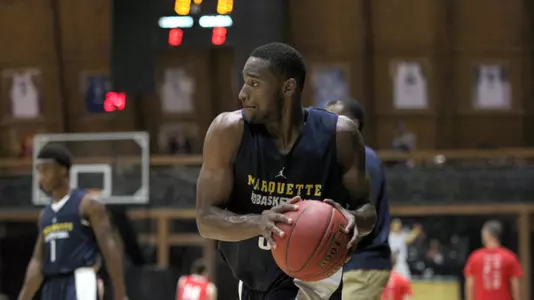 Freshman Traci Carter (pictured) started at point guard alongside Duane Wilson.