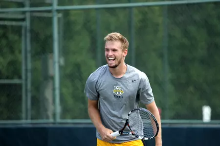 Sophomore Scott Christian picked up a singles win on Friday.