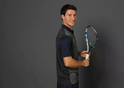 Sophomore Andre Romanello teamed up with Alvaro Verdu for a doubles win.