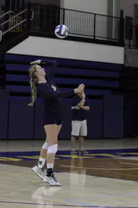 Sara Blasier leads the BIG EAST with 12.30 assists per set