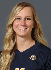 Sara Blasier recorded her third double-double of the season