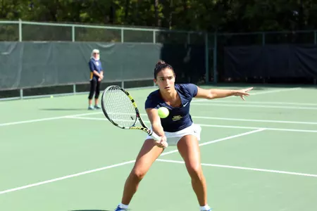Silvia Ambrosio teamed up with Erin Gebes to play to a 6-0 doubles record at the IU Winter Invitational