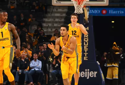 Freshman Markus Howard hit 4-of-5 shots in his BMO Harris Bradley Center regular season debut.
