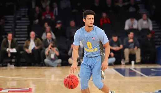 Markus Howard had a career-best 22 points in his first game against the Badgers (photo: Maggie Bean).