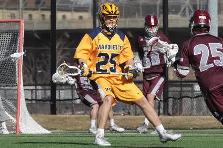 Jacob Richard picked up three ground balls against the Knights.
