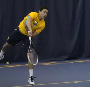 Senior Daniel Fernandez is the team's No. 1 singles and doubles player.
