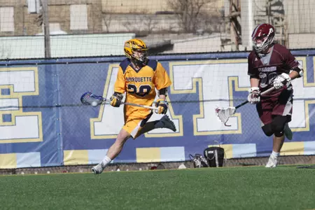 Junior Andy DeMichiei started on attack for the Golden Eagles in their season opener against Bellarmine.