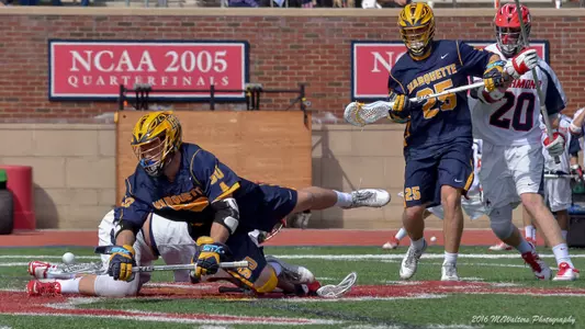 Zachary Melillo won 18-of-19 faceoffs for MU.