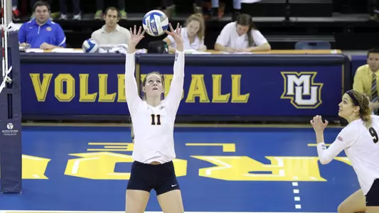 Sara Blasier had 26 assists in Marquette's last spring match