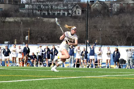 Sophomore Allison Lane totaled three goals and four draw controls in the win.