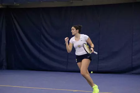 Silvia Ambrosio earned MU's lone singles point with a victory over a No. 77 ranked opponent