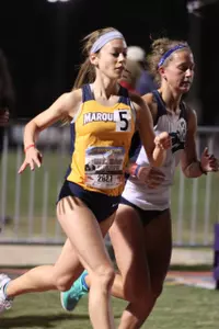 Junior Brittney Feivor broke the school-record in the 5,000 meters at Drake a season ago.