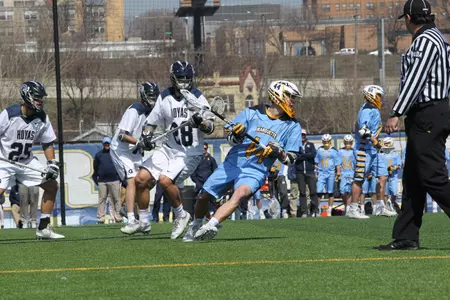 Tanner Thomson netted a game-high four goals in Championship Blue.