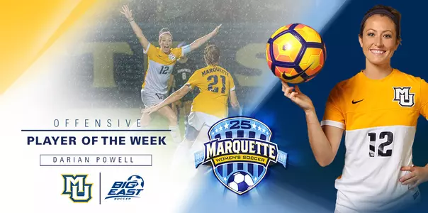 Darian Powell's 10 match winners are now tied for sixth in MU history with assistant coach Ashley Bares.