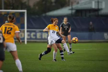 Carrie Madden has scored two goals twice this season in conference action.