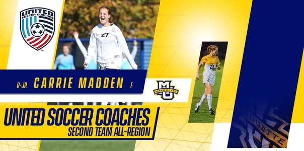 Carrie Madden led Marquette with seven goals and 19 points as a redshirt junior in 2017.