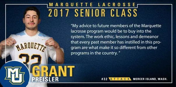 Grant Preisler has switched between attack and the midfield in his MU career.