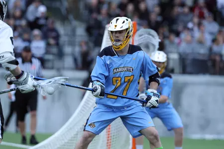 Senior captain Nick Eufrasio, a 2017 All-BIG EAST Championship selection, has been the leader of one of the nation's top defenses (photo: David Silverman).