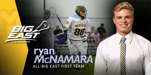 Ryan McNamara repeats on the first team, while five other MU players are on the second team.