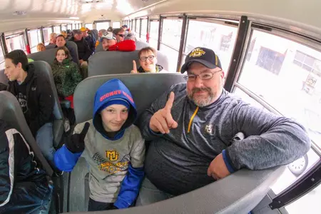 Buses will take fans and students to Marquette's NCAA First Round matchup at Notre Dame on Sunday.