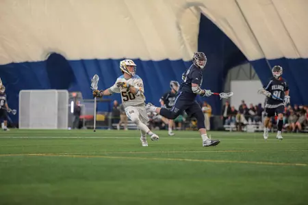 Zachary Melillo won 17-of-26 face-offs in his return from injury.