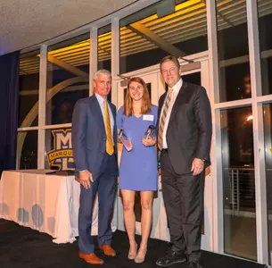 Caroline Fink was honored for posting a cumulative GPA of 4.0