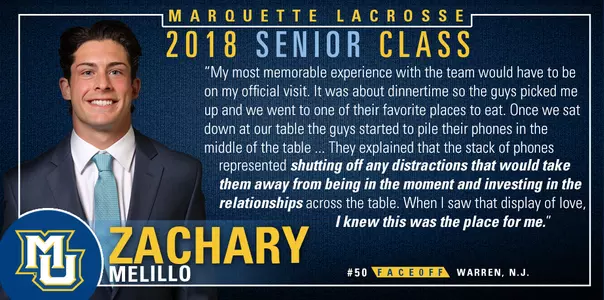 Zachary Melillo has been a key cog in two BIG EAST Tournament Championships.