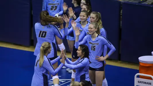 Marquette Women’s Volleyball vs. Providence game action photos