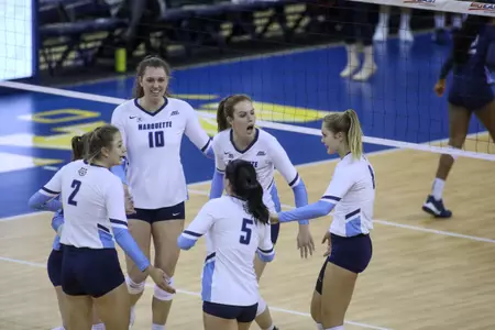 Marquette Women’s Volleyball vs. Villanova in the 2019 BIG EAST Volleyball Tournament