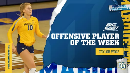 Taylor Wolf BIG EAST Offensive