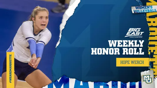 Hope Werch honor roll big east