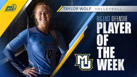 Taylor Wolf BIG EAST Offensive