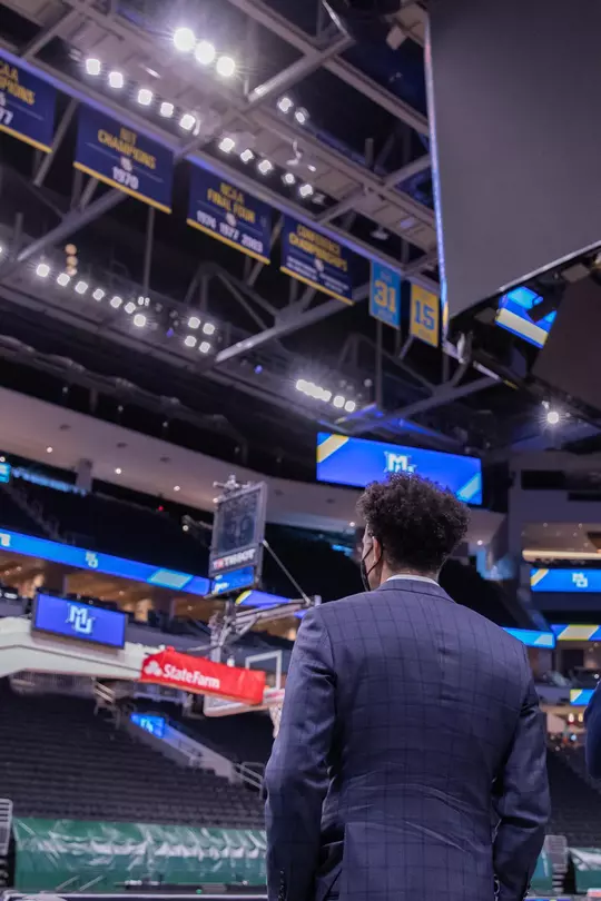 Shaka Smart Visits Fiserv Forum