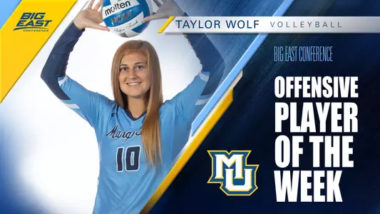 Taylor Wolf BIG EAST Offensive