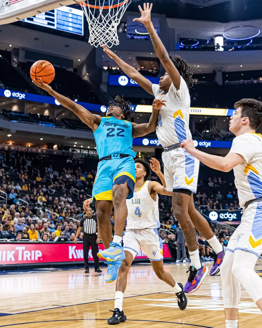 Marquette Men's basketball defeats LIU 95-58 in Fiserv Forum on Thursday November 17, 2022.